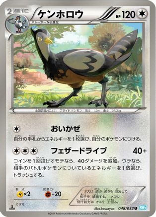 Unfezant 048/052 [BW3 Hail Blizzard] 1st Edition (Japanese)