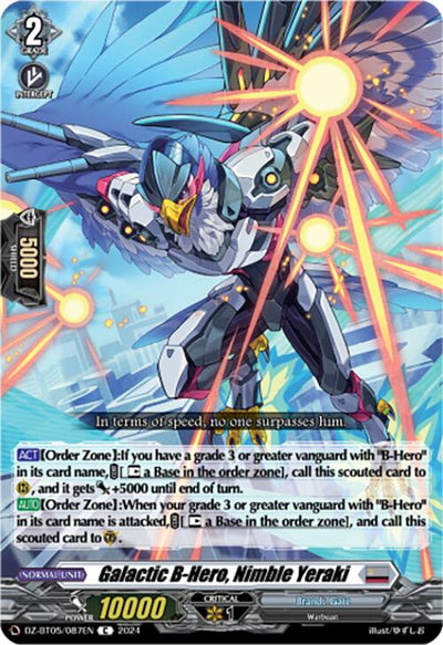 Galactic B-Hero, Nimble Yeraki (DZ-BT05/087EN) [DZ-BT05: Omniscient Awakening]