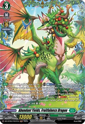 Abundant Yields, Fruitfulness Dragon (DZ-BT05/FR37EN) [DZ-BT05: Omniscient Awakening]