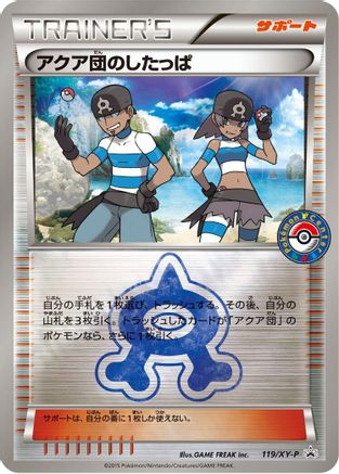 Team Aqua Grunt 119/XY-P [XYP XY Promos] Holofoil (Japanese)