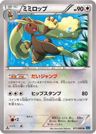Lopunny 071/080 [XY2 Wild Blaze] Unlimited (Japanese)