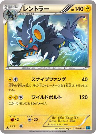 Luxray 029/080 [XY2 Wild Blaze] 1st Edition (Japanese)