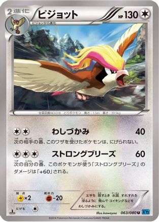 Pidgeot 063/080 [XY2 Wild Blaze] Unlimited (Japanese)