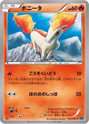 Ponyta 012/080 [XY2 Wild Blaze] Unlimited (Japanese)
