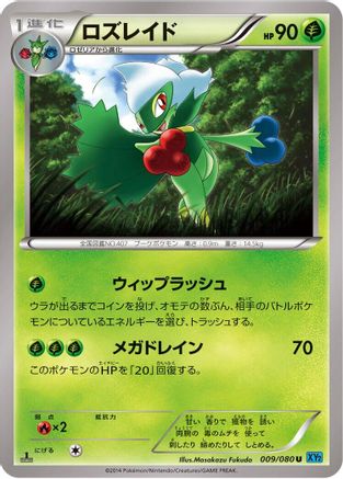 Roserade 009/080 [XY2 Wild Blaze] 1st Edition (Japanese)