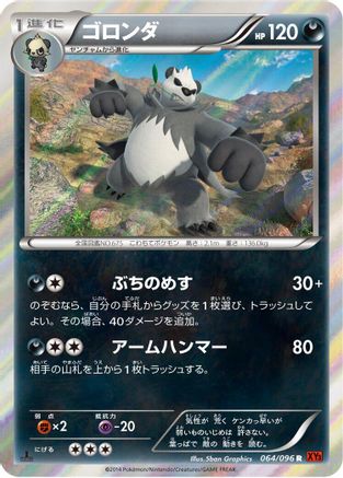 Pangoro 064/096 [XY3 Rising Fist] 1st Edition Holofoil (Japanese)
