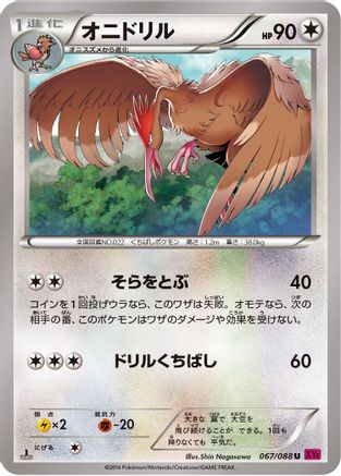 Fearow 067/088 [XY4 Phantom Gate] 1st Edition (Japanese)