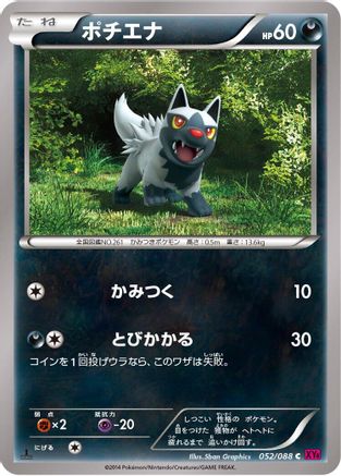 Poochyena 052/088 [XY4 Phantom Gate] 1st Edition (Japanese)