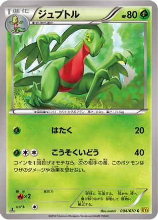 Grovyle 004/070 [XY5Bg Gaia Volcano] 1st Edition (Japanese)