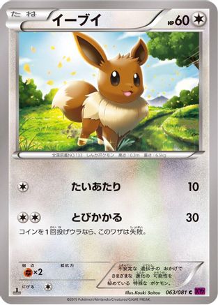 Eevee 063/081 [XY7 Bandit Ring] Unlimited (Japanese)