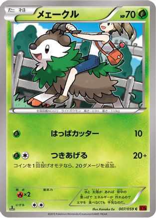 Skiddo 007/059 [XY8Br Red Flash] Unlimited (Japanese)