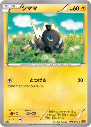 Blitzle 031/080 [XY9 Rage of the Broken Heavens] 1st Edition (Japanese)