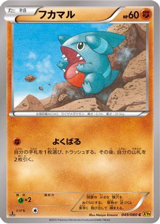 Gible 049/080 [XY9 Rage of the Broken Heavens] 1st Edition (Japanese)