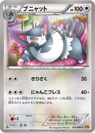 Purugly 070/080 [XY9 Rage of the Broken Heavens] Unlimited (Japanese)