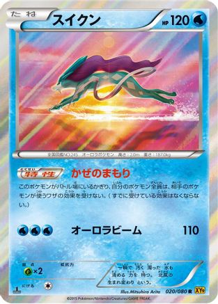 Suicune 020/080 [XY9 Rage of the Broken Heavens] Unlimited Holofoil (Japanese)
