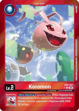 Koromon [EX8-001] (Limited Foil) [Chain of Liberation]