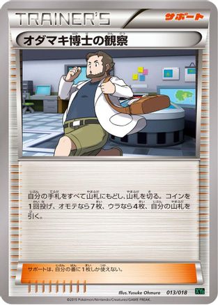 Professor Birch's Observations 013/018 [XYD M RayquazaEX Mega Battle Deck] (Japanese)