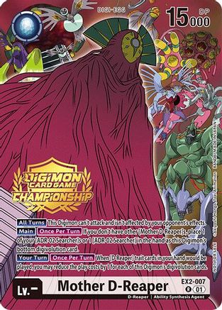 Mother D-Reaper [EX2-007] (Championship 2024 Tamers Pack) [Digital Hazard]