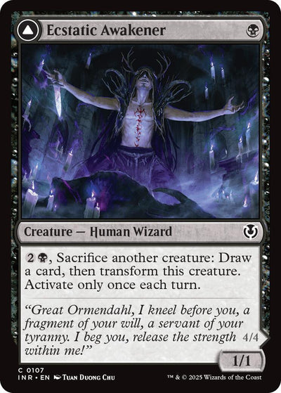 Ecstatic Awakener // Awoken Demon [Innistrad Remastered]