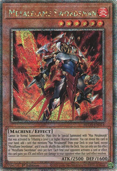 Metalflame Swordsman (Quarter Century Secret Rare) [SUDA-EN014] Quarter Century Secret Rare