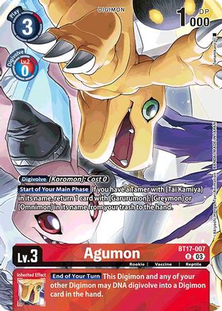 Agumon [BT17-007] (Omnimon Binder Set) [Secret Crisis]