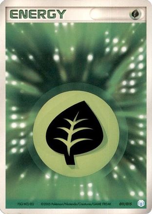 Basic Grass Energy 011/015 [Gift Box Mew  Lucario Crawdaunt Quarter Deck] (Japanese)