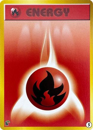 Basic Fire Energy 005 [Intro Pack Neo Chikorita] (Japanese)