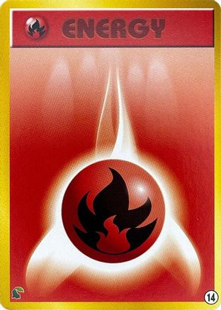 Basic Fire Energy 014 [Intro Pack Neo Chikorita] (Japanese)