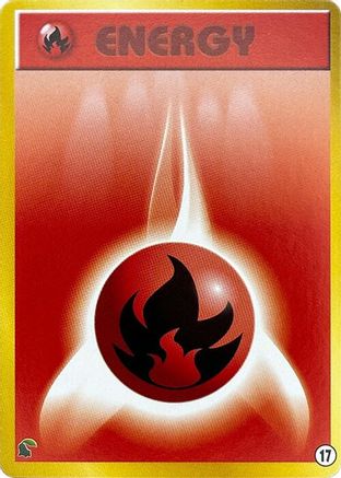 Basic Fire Energy 017 [Intro Pack Neo Chikorita] (Japanese)