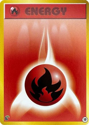 Basic Fire Energy 019 [Intro Pack Neo Chikorita] (Japanese)