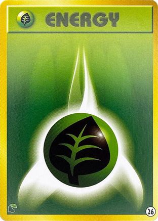 Basic Grass Energy 026 [Intro Pack Neo Chikorita] (Japanese)