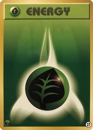 Basic Grass Energy 027 [Intro Pack Neo Chikorita] (Japanese)