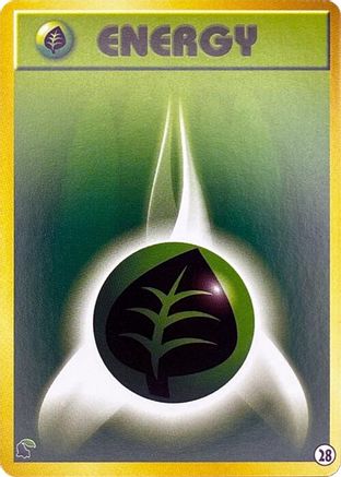 Basic Grass Energy 028 [Intro Pack Neo Chikorita] (Japanese)