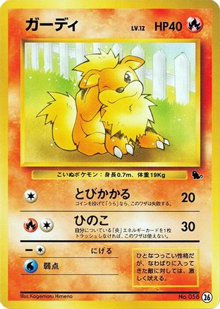 Growlithe 026 [Intro Pack Squirtle] (Japanese)