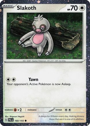 Slakoth (Cosmos Holo) 160/193 [Miscellaneous Cards & Products] (Holofoil)