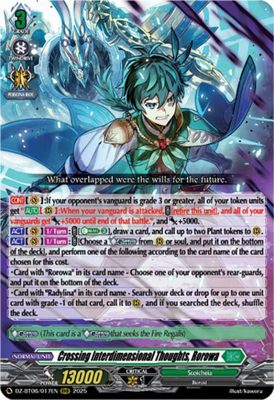 Crossing Interdimensional Thoughts, Rorowa (DZ-BT06/017EN) [DZ-BT06: Generation Dragenesis]