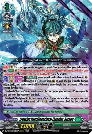 Crossing Interdimensional Thoughts, Rorowa (DZ-BT06/017EN) [DZ-BT06: Generation Dragenesis]