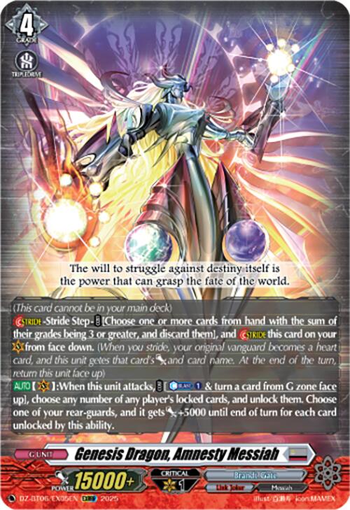 Genesis Dragon, Amnesty Messiah (EXRRR) (DZ-BT06/EX05EN) [DZ-BT06: Generation Dragenesis]