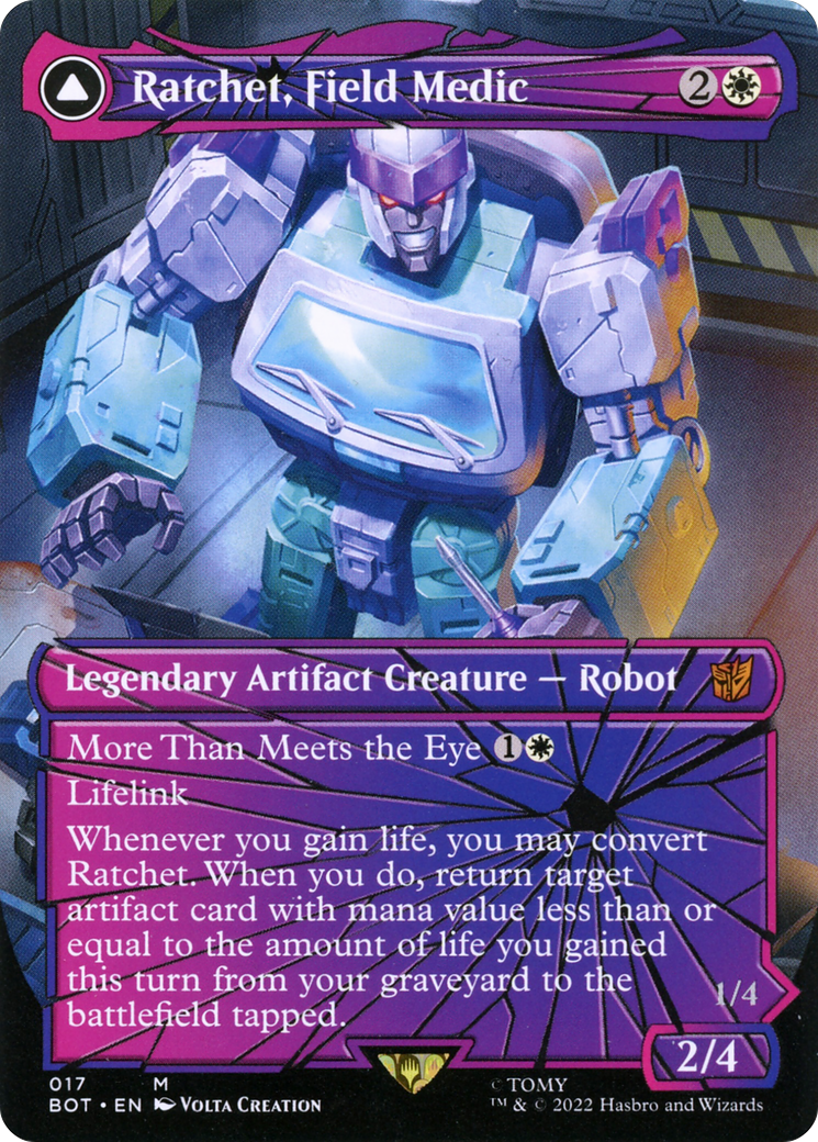 Ratchet, Field Medic // Ratchet, Rescue Racer (Shattered Glass) [Transformers]