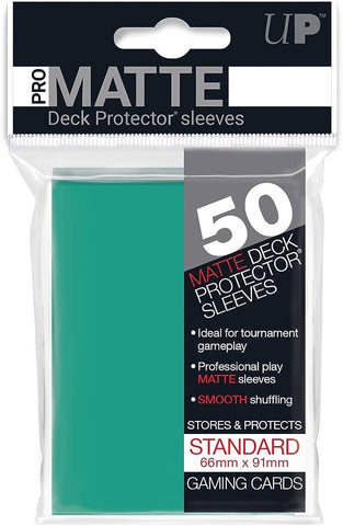 Ultra Pro - Matte Sleeves - Aqua (50 pc) (Standard Sized)
