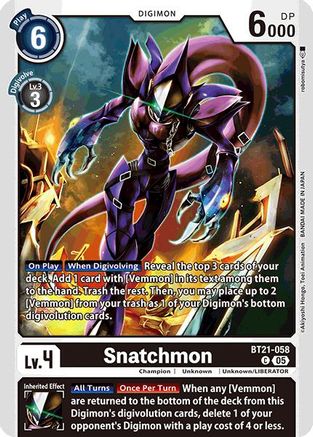 Snatchmon (BT21-058) [World Convergence]