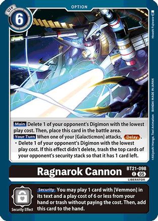 Ragnarok Cannon (BT21-098) [World Convergence]