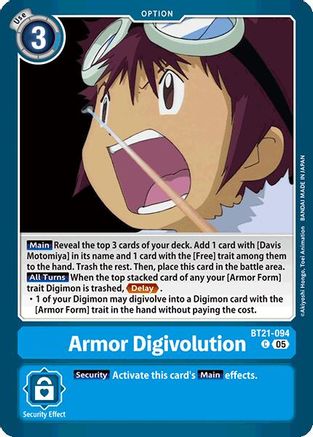 Armor Digivolution (BT21-094) [World Convergence]