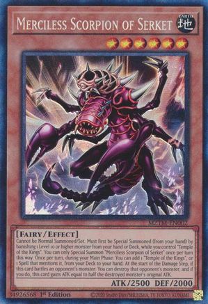 Merciless Scorpion of Serket (Collector's Rare) [MZTM-EN002] Ultra Rare
