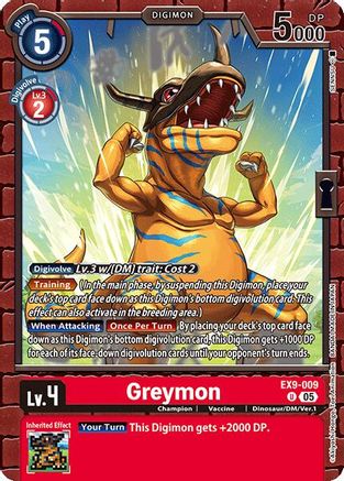 Greymon  (EX9-009) [Versus Monsters]