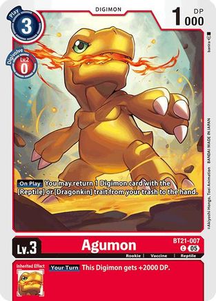 Agumon - BT21-007 (BT21-007) [World Convergence]