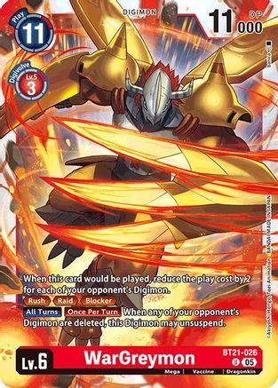 WarGreymon (BT21-026) [World Convergence]