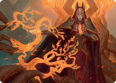 Abzan Devotee Art Card (10/54) (AATDM-010) - Art Series: Tarkir: Dragonstorm