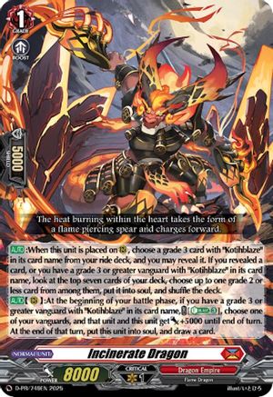 Incinerate Dragon (D-PR/749EN) [D Promo Cards]