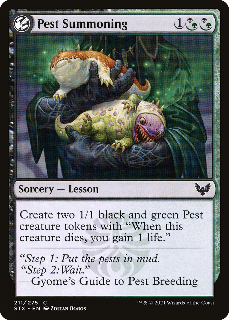 Pest Summoning [Strixhaven: School of Mages]